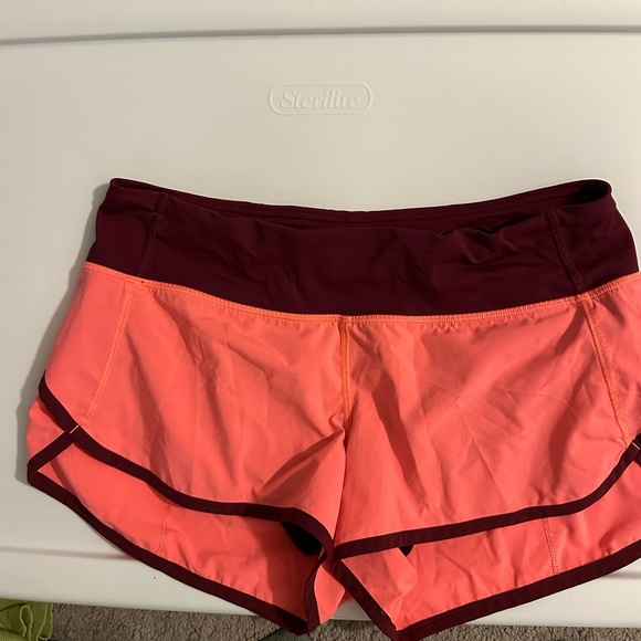 lululemon athletica Pants - lululemon athletica Pink and Red Athletic Shorts